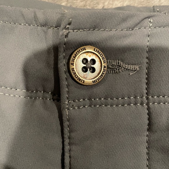 Under Armour Men's Gray  Flat Front Golf Shorts Size 38 - Picture 4 of 5